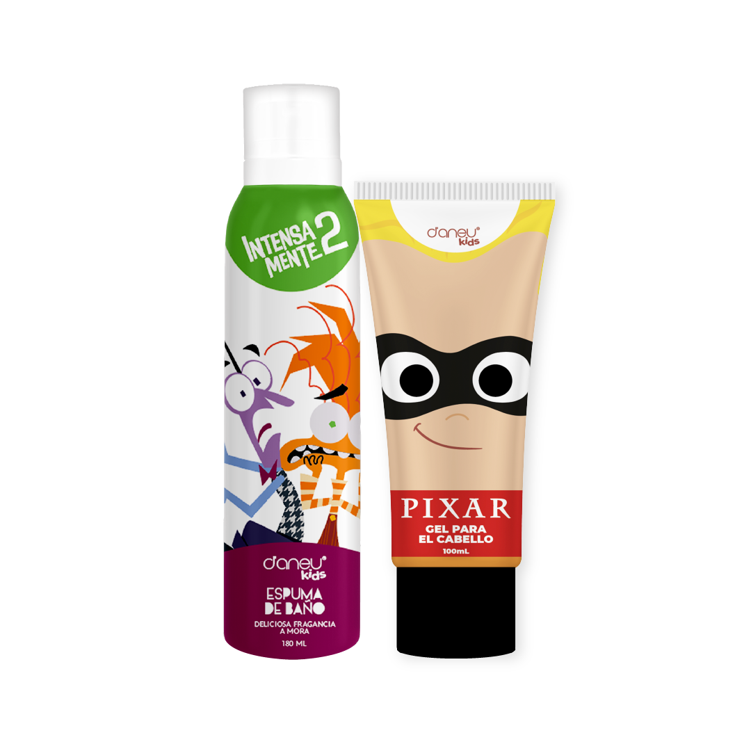 Combo Espuma de Baño Mora Intensamente 2 + Gel para Cabello Pixar