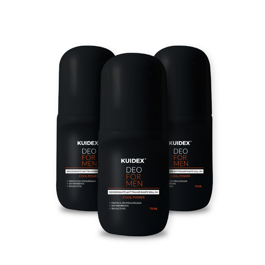 Combo x3 Desodorantes Roll-On Kuidex® Cool Power